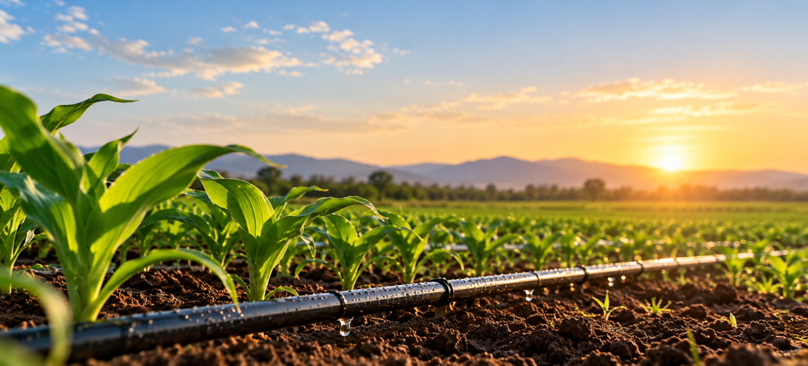 Golden Drip Irrigation Fields